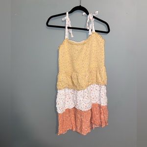 MIDI summer dress with tie straps size extra large